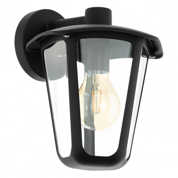Eglo 98121 LED vonkajšie nástenné svietidlo Monreale 1x60W | E27 | IP44 - čierna