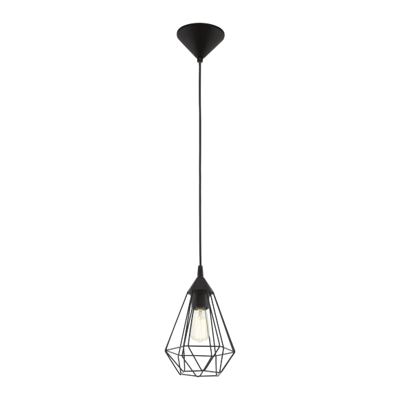 Eglo 94187 závesné svietidlo Tarbes 1x60W | E27 - čierna
