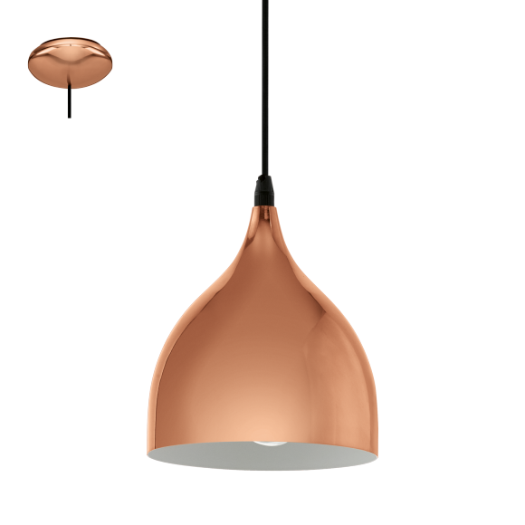 Eglo 94743 závesné svietidlo Coretta 2 1x60W | E27 - meď