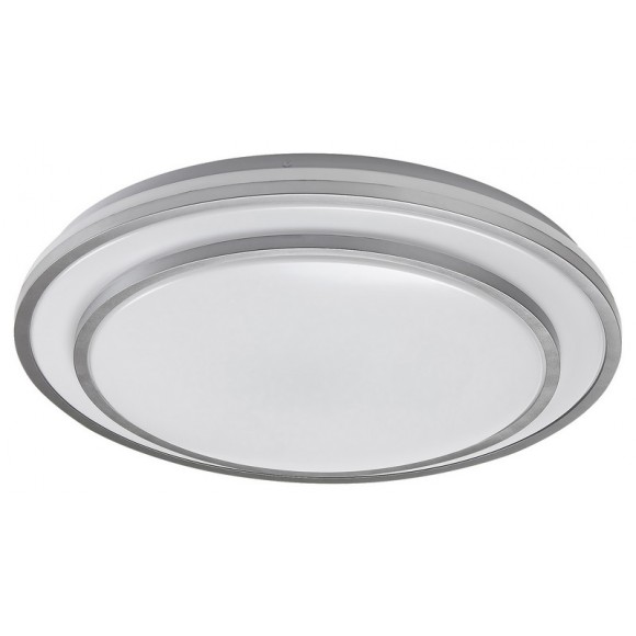 Rabalux 2131 LED stropné svietidlo Lupita 1x40W | 2700lm | 3000-6500K- stmievateľné, časovač, pamäťová funkcia, nočné osvetlenie, diaľkové ovládanie, strieborná, biela