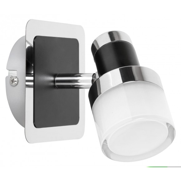 Rabalux 5021 LED kúpelňová nástenná lampa Harold 1x5W | 400lm | 4000K | IP44 - chróm s čiernymi prvkami