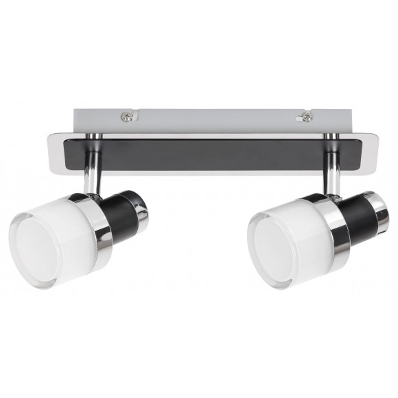Rabalux 5022 LED kúpeľňové nástenné bodové svietidlo Harold 1x10W | 800lm | 4000K | IP44 - chróm s čiernymi prvkami