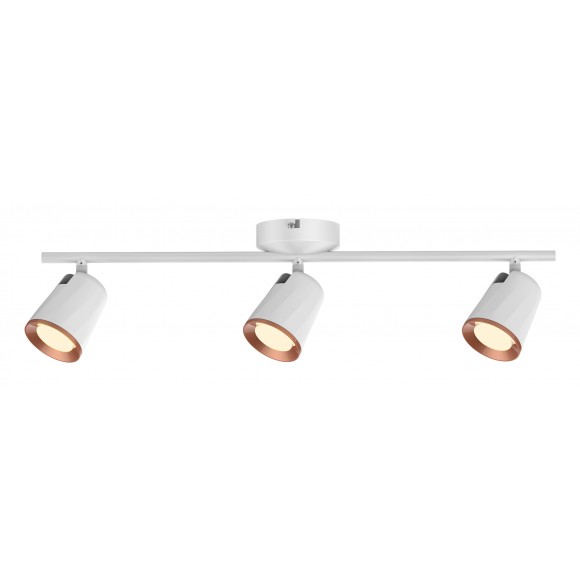 Rabalux 5047 LED prisadené stropné bodové svietidlo Solange 1x18W | 1140lm | 3000K | IP20 - biela so zlatými prvkami