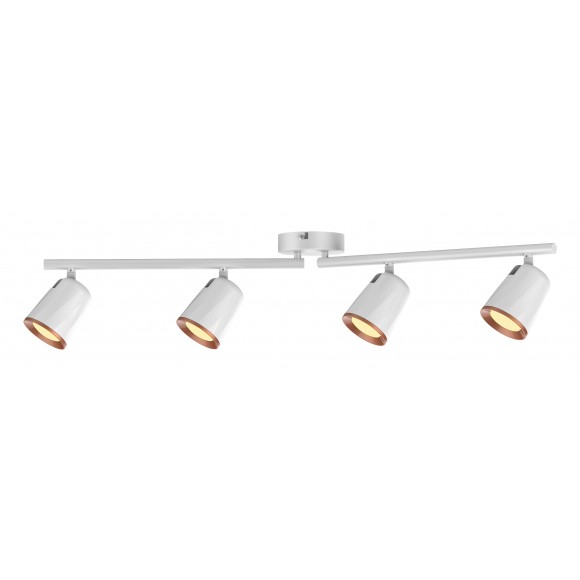 Rabalux 5048 LED prisadené stropné bodové svietidlo Solange 1x24W | 1520lm | 3000K | IP20 - biela so zlatými prvkami