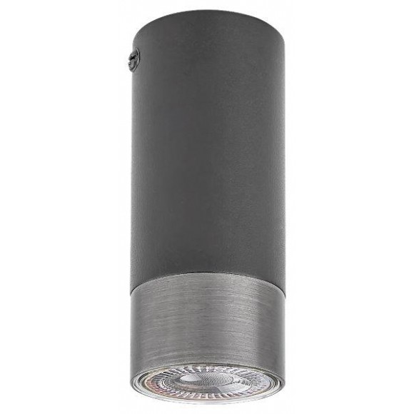 Rabalux 5074 prisadené stropné bodové svietidlo Zircon 1x5W | GU10 - čierna, strieborná