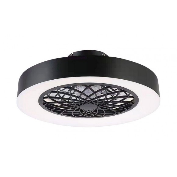 Rabalux 5419 LED stropné svietidlo s ventilátorom Adonias 1x35W | 1600lm | 3000-6000K- diaľkové ovládanie, nastaviteľnosť teploty osvetlenia, časovač, stmievateľné, čierna