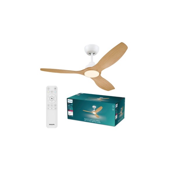 Philips 8721103095923 LED ventilátor s osvetlením Olas  | 35W integrovaný LED zdroj | 2650lm | 3000-6500K | stmievač | diaľkové ovládanie