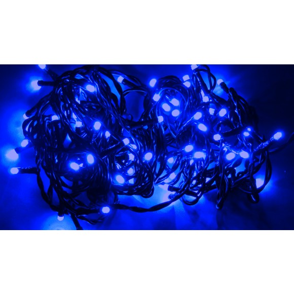 Svetelná LED reťaz - modrý 33534