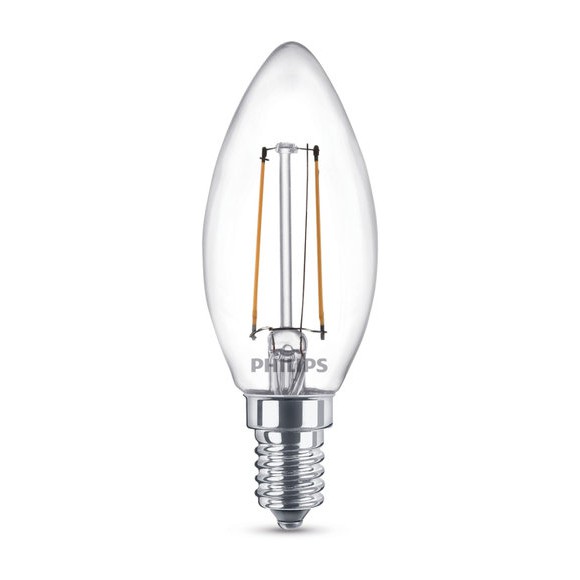 Philips 8718696574072 LED žiarovka Filament Classic 1x2W | E14 | 2700K