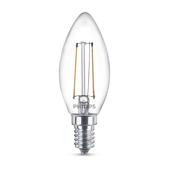 Philips 8718696574072 LED žiarovka Filament Classic 1x2W | E14 | 2700K