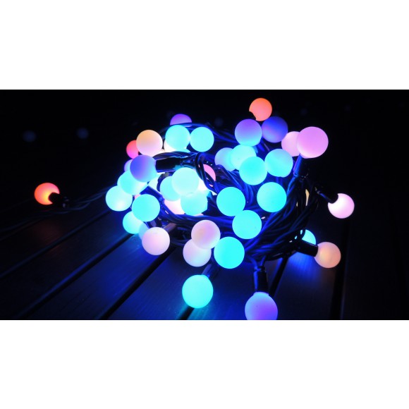 LED vianočné reťaz KULIČKY LED DR LED dĺžka 10 m, IP44 pre vonkajšie i vnútorné použitie