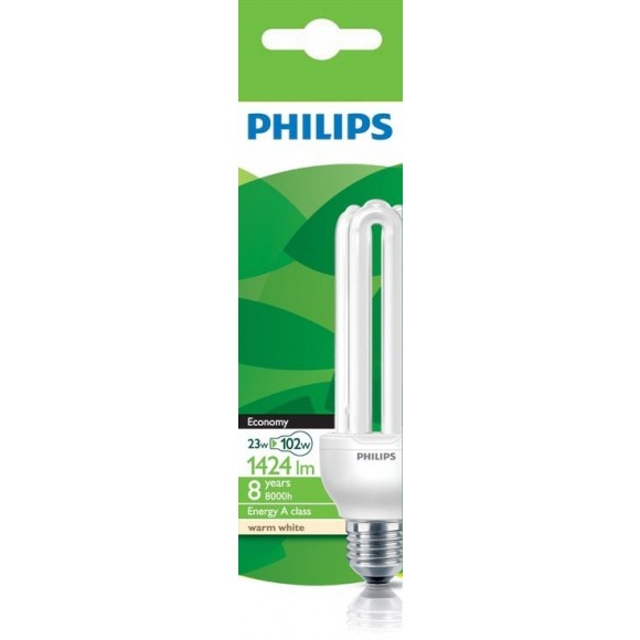 žiarovka úsporná Philips 23W E27 - Economy 23W WW E27 1PF/6