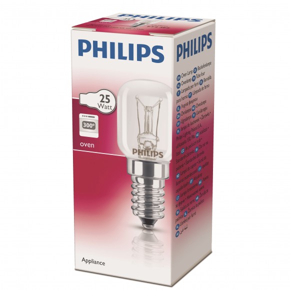 žiarovka rúrková do chladničky Philips 25W E14 - Appliance 25W E14 T25 CL OV 1CT