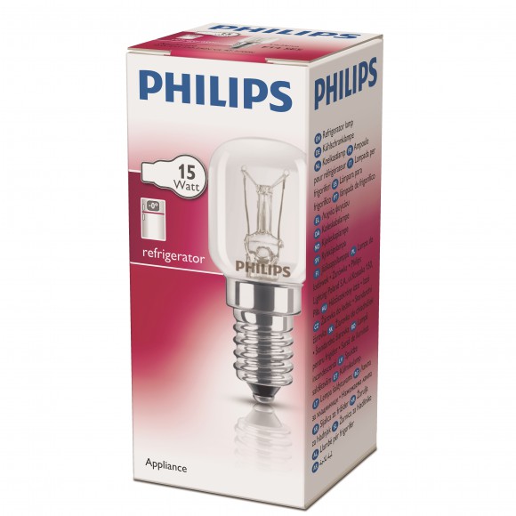 žiarovka rúrková do chladničky Philips 15W E14 - Appliance 15W E14 T25 CL RF 1CT