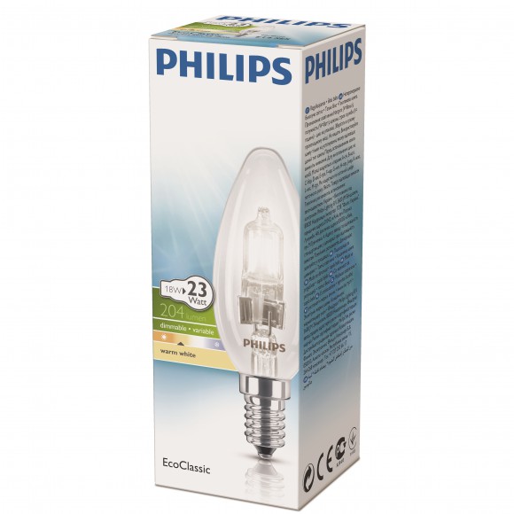 Philips 8727900820546 žiarovka EcoClassic 1x8W | E14 | 2800K