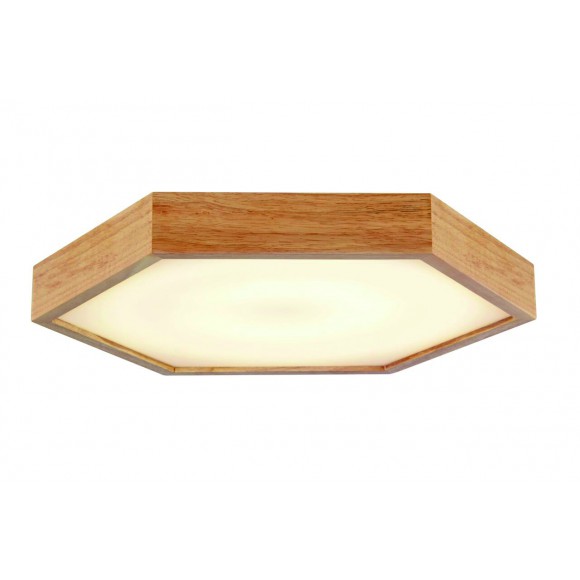 Prisadené nástenné a stropné svietidlo - luster Ledko 3x60W E27  - svetlé drevo