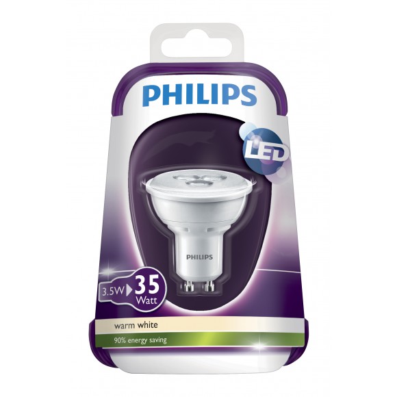 LED žiarovka Philips 3,5W (35W) GU10 WW 230V 36D ND / 4, bodová