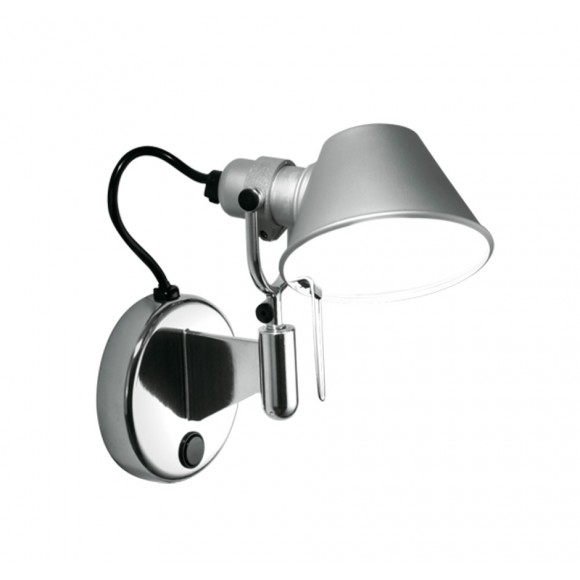 nástenná lampa Artemide Tolomeo micro FARETTO E14 46W - šedá