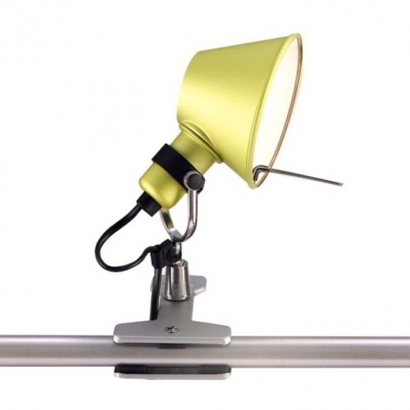 stolná lampa Artemide Tolomeo Pinza E14 46W - žltá