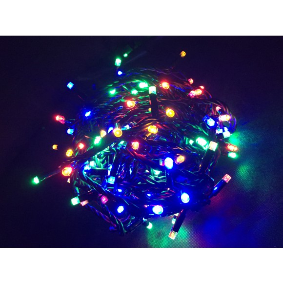 Svetelný LED reťaz - farebný 33527
