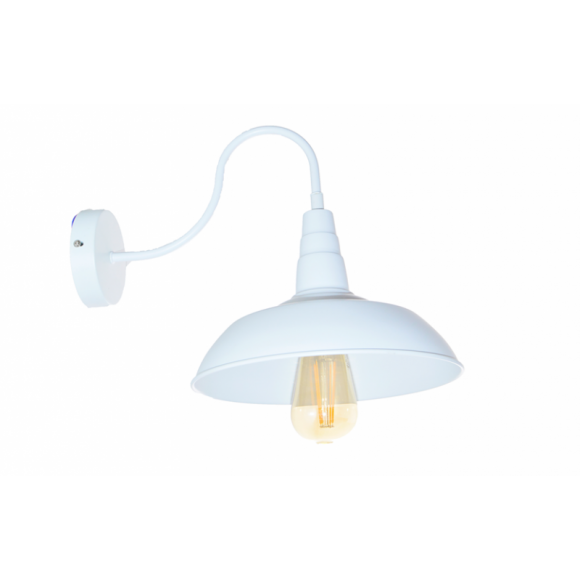 nástenné svietidlo LEDky E27 1x40W - biele