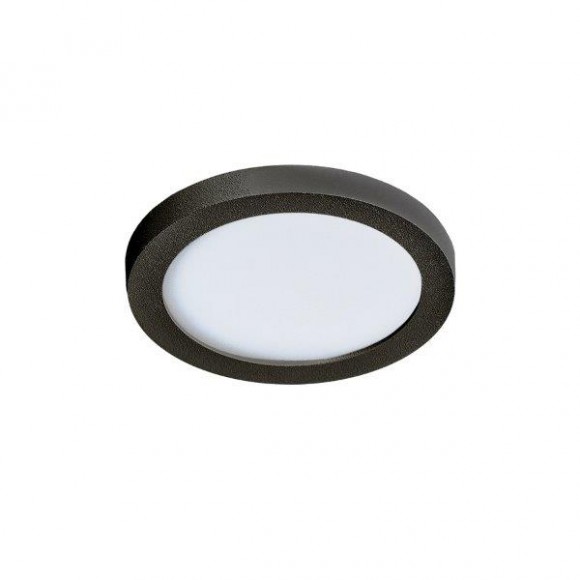 Azzardo AZ2834 LED zápustné stropné svietidlo Slim 9 Round 1x6W | 500L | 3000K | IP44 - čierna