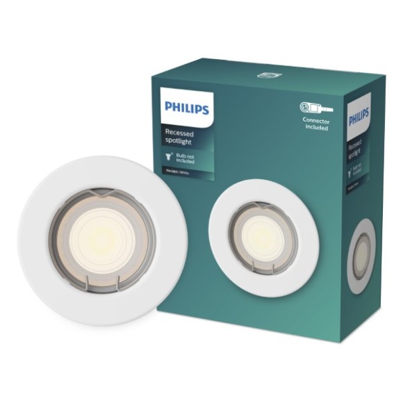 Philips 8720169392724 zapustený rámček Peridot GU10 | biela