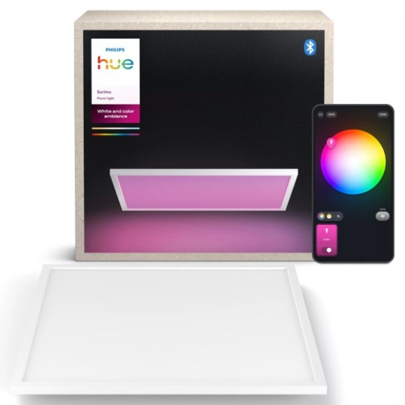 Philips Hue  8721103044532 LED prisadené stropné svietidlo Surimu  | 60W integrovaný LED zdroj | 4150lm | 2000-6500K | rgb - farebné | stmievač | biela