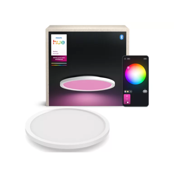Philips Hue  8721103044594 prisadené stropné svietidlo Surimu  | 60W integrovaný LED zdroj | 2850lm | 2000-6500K | rgb - farebné | stmievač | biela