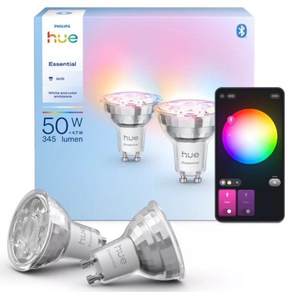 Philips Hue  8720169392489 LED | 5W GU10 | 345lm | 2200-6500K | stmievač | biela