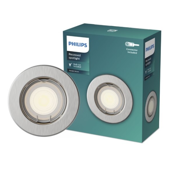 Philips 8720169392762 zapustený rámček Peridot GU10 | chróm