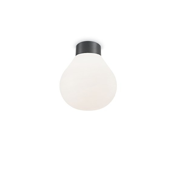 Ideal Lux 149882 vonkajšie stropné lampa Clio 1x60W | E27 | IP44 - šedá