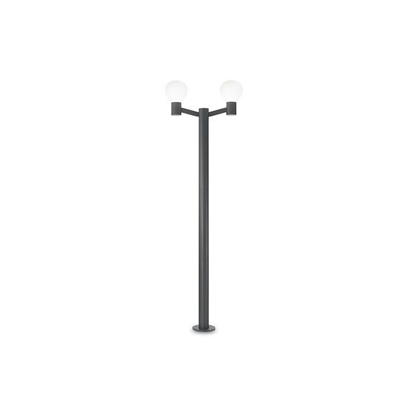Ideal Lux 147116 vonkajšia lampa Clio 2x60W | E27 | IP44 - šedá