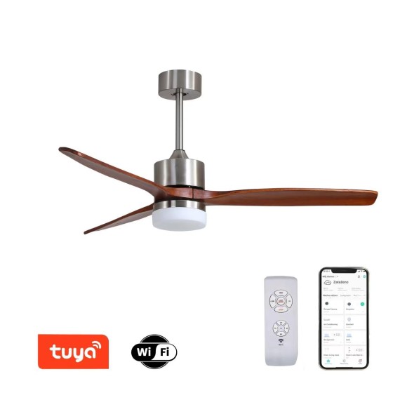 Immax NEO LITE 07165-S LED ventilátor s osvetlením ELEGANTE | 18W integrovaný LED zdroj | 1500lm | 3000-6000K
