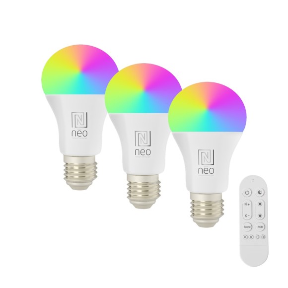 Immax NEO LITE 07712CDO LED sada žiaroviek | 9W integrovaný LED zdroj | 806lm | 2700-6500K