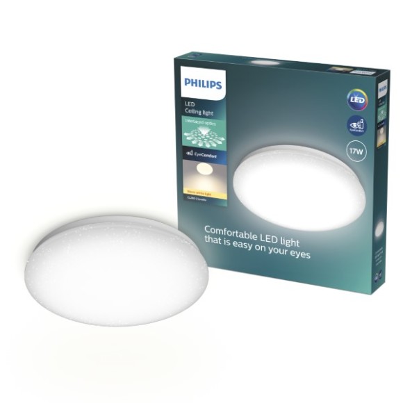 Philips 8721103069016 LED prisadené stropné svietidlo CL200 | 17W integrovaný LED zdroj | 1700lm | 2700K | biela