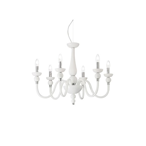 Ideal Lux 113661 závesné stropné svietidlo Doge 9x40W | E14 - biele