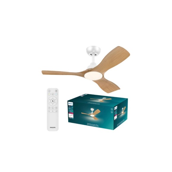 Philips 8721103095985 LED ventilátor s osvetlením Olas  | 30W integrovaný LED zdroj | 2650lm | 3000-6500K | stmievač | diaľkové ovládanie