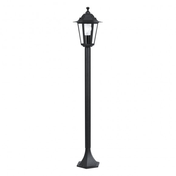 Eglo 22144 záhradný stĺpik Laterna 4 1x60W | E27 | IP44 - čierna