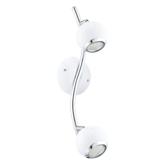 Eglo 31002 LED prisadené bodové svietidlo Bimeda 2x3W | 480L | GU10 | 3000K - biela, chróm