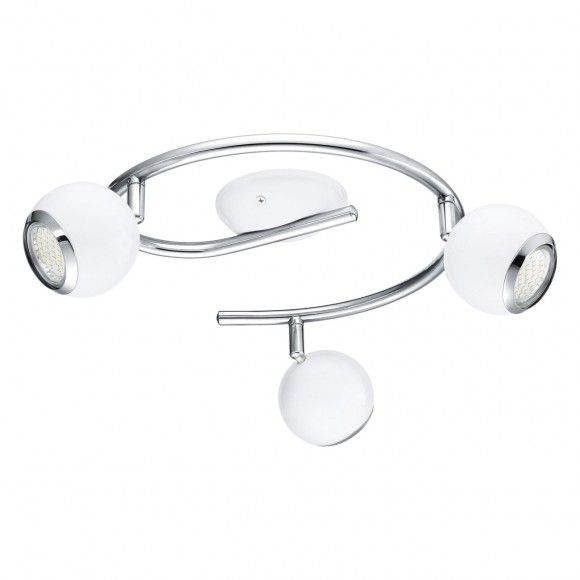 Eglo 31003 LED prisadené stropné svietidlo 3x3W | GU10 | 700l | 3000K - biela, chróm