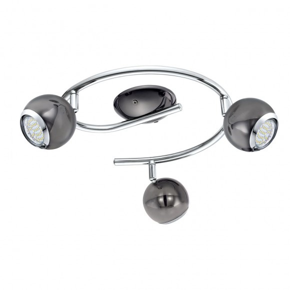 Eglo 31007 LED prisadené stropné svietidlo 3x3W | GU10 | 700l | 3000K - nikel, chróm