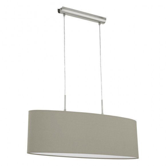 Eglo 31581 závesné stropné svietidlo Paster 2x60W | E27 - šedohnedá