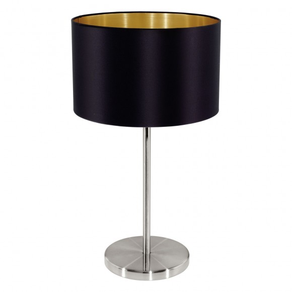 Eglo 31627 stolové svietidlo Maserlo 2x60W | E27 - čierna, zlatá