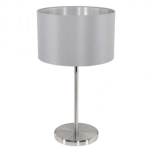 Eglo 31628 stolové svietidlo Maserlo 2x60W | E27 - šedá, strieborná