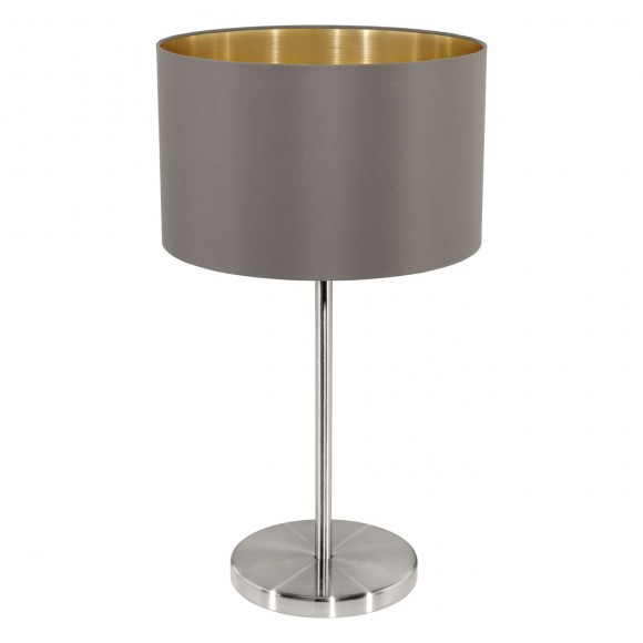 Eglo 31631 stolové svietidlo Maserlo 2x60W | E27 - cappuccino, zlatá
