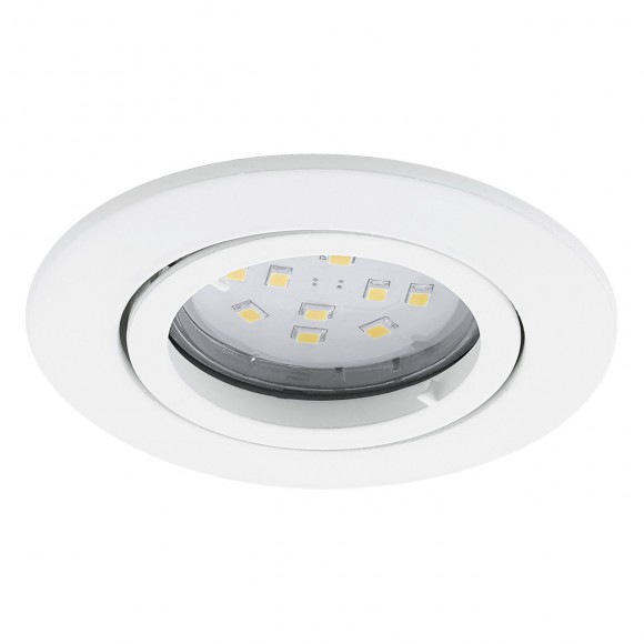 Eglo 31683 LED výklopné zápustné bodové svietidlo Tedo 3x5W | GU10 | 3x400lm | 3000K - set 3ks, biela