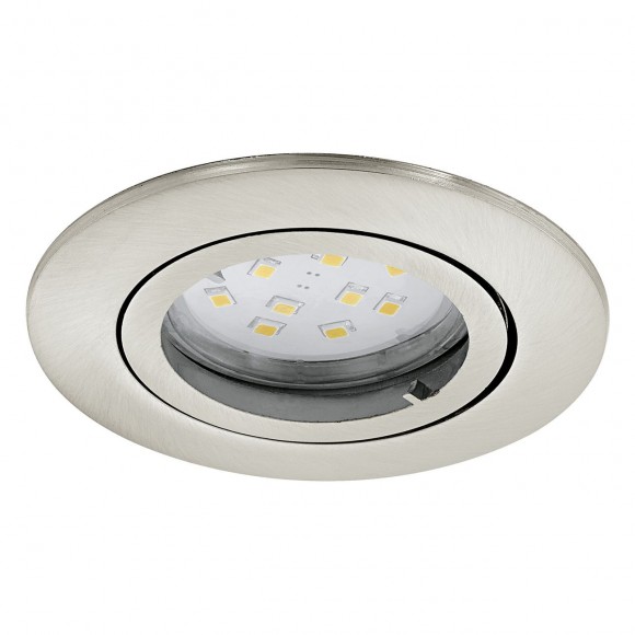 Eglo 31689 LED výklopné zápustné bodové svietidlo Tedo 3x5W | GU10 | 3x400lm | 3000K - set 3ks, matný nikel
