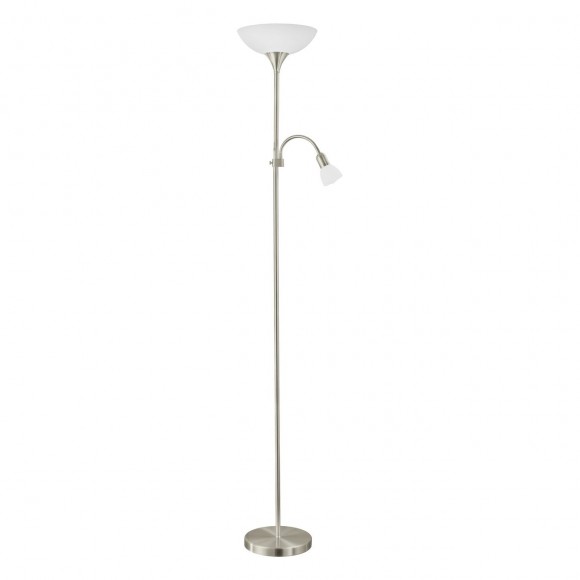 Eglo 82842 stojacie svietidlo Up 2 1x60W + 1x25W | E27 + E14 - matný nikel
