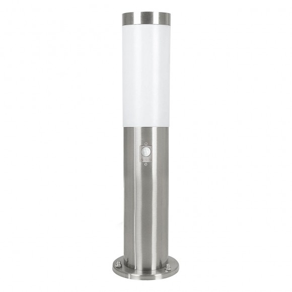 Eglo 83279 záhradný stĺpik s pohybovým snímačom Helsinki 1x15W | E27 | IP44 - nerez